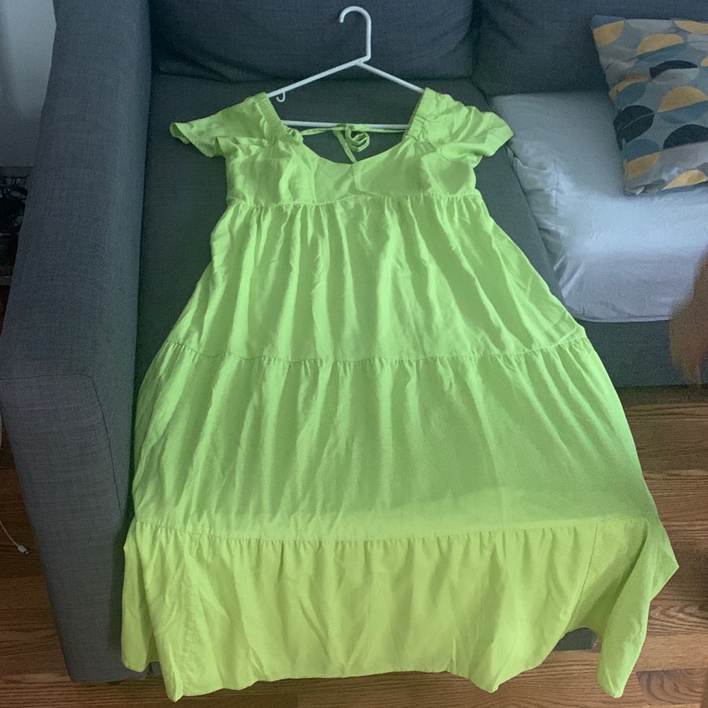 Vibrant Green Maxi Dress